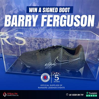 BOXED AND SIGNED BARRY FERGUSON BOOT!