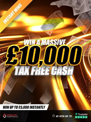 £10,000 CASH WITH BIG INSTANT WINS!!!! 
