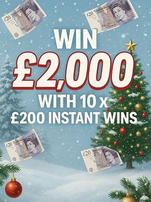 £2,000 CASH WITH 10 X £200 INSTANT WINS - AUTO DRAW!  