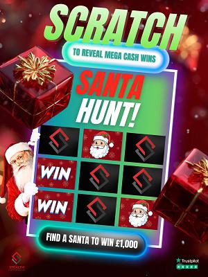 SANTA HUNT SCRATCH EDITION - 2 X £500 MAIN PRIZE!