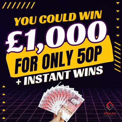 £1,000 FOR 50P WITH INSTANT WINS INCLUDING BMW M430i!