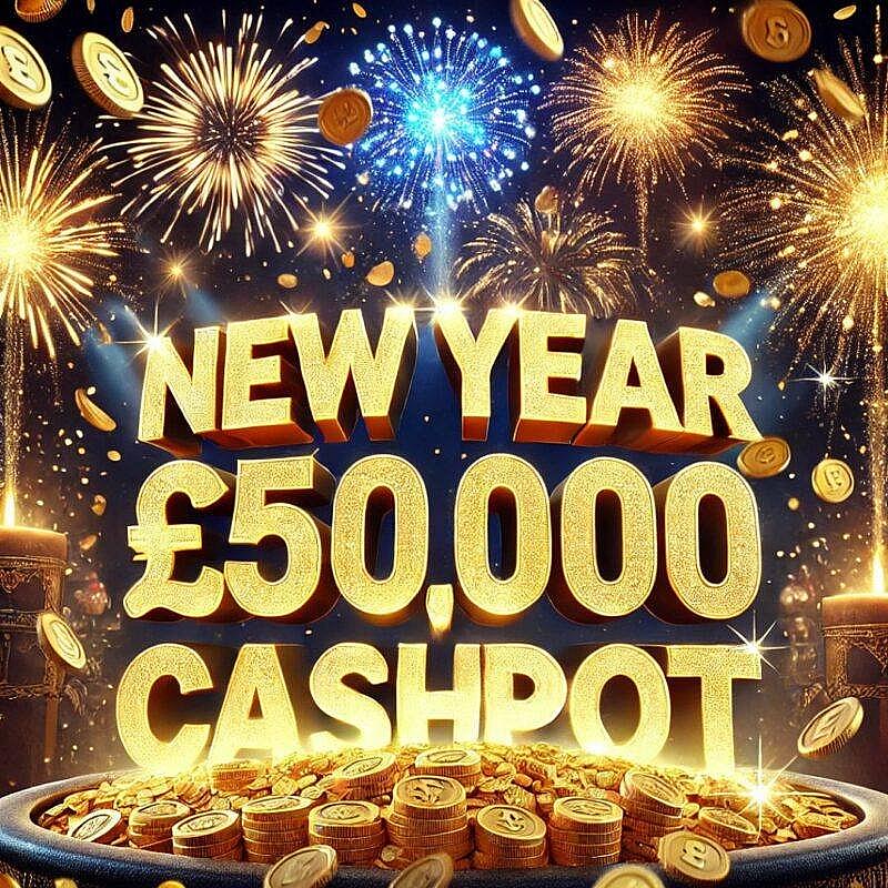 NEW YEAR £50,000 CASHPOT!