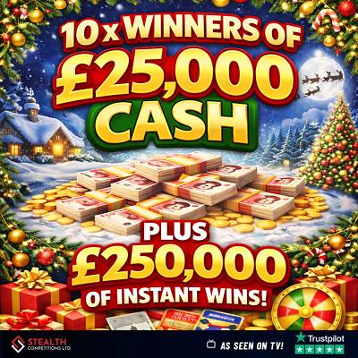 125 TICKETS INTO THE XMAS DAY DRAW!