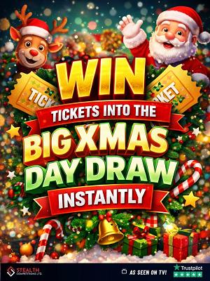 WIN TICKETS INTO THE BIG XMAS DRAW - £500 MAIN PRIZE!