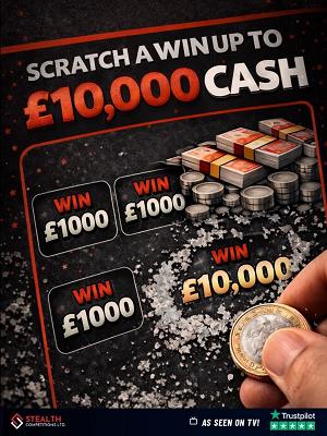 SCRATCH A WIN UP TO £10,000!