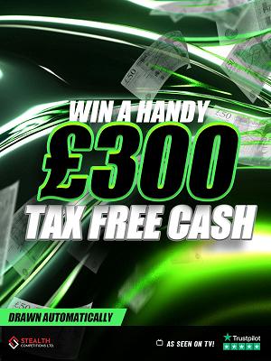£300 CASH WITH 5 X £300 INSTANT WINS - AUTO DRAW! 