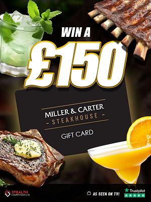 £150 MILLER AND CARTER VOUCHER!    