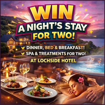 SUITE AND SPA PACKAGE FOR LOCHSIDE HOTEL! 