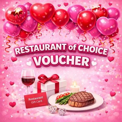 CHOICE OF £150 RESTURANT VOUCHER or £120 CASH 