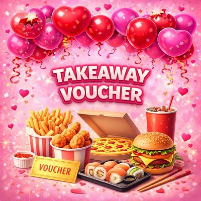 CHOICE OF £50 TAKEAWAY VOUCHER or £40 CASH 