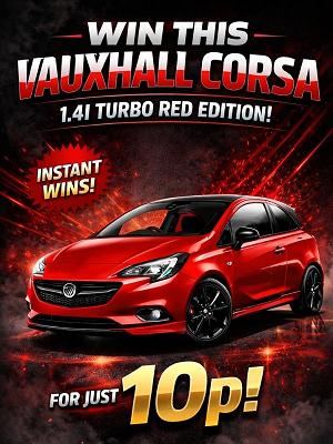 VAUXHALL CORSA 1.4 TURBO RED EDITION WITH INSTANT WINS!
