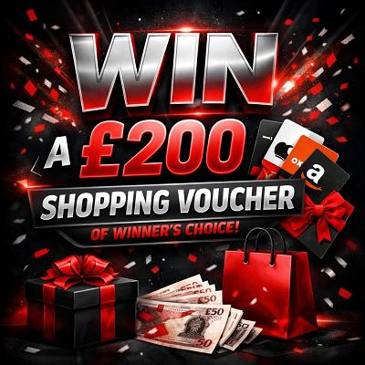 £200 SHOPPING VOUCHER OF CHOICE - AUTO DRAW!  
