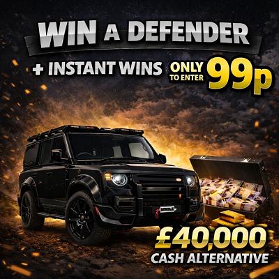 LAND ROVER DEFENDER 7 SEATER WITH INSTANT WINS!
