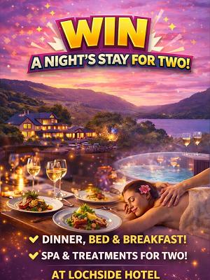 SUITE AND SPA PACKAGE FOR LOCHSIDE HOTEL!   