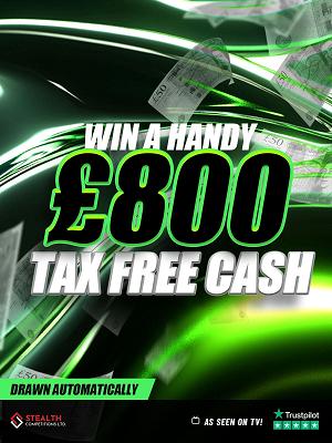 £800 CASH FOR 50P - AUTO DRAW! 