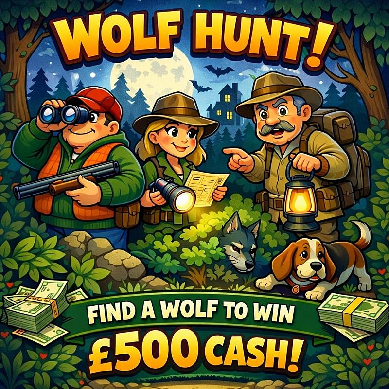 THE WOLF HUNT - £500 END PRIZE - AUTO DRAW!