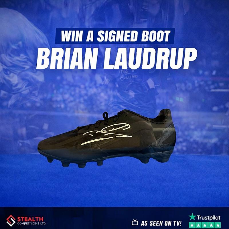 WIN A BOXED AND SIGNED BRIAN LAUDUP BOOT!