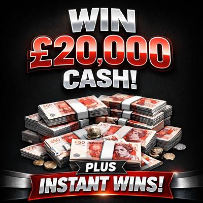 1,000 TICKETS INTO THE £20,000 DRAW!