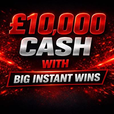 100 TICKETS INTO THE £10,000 DRAW!