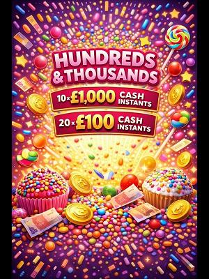 HUNDREDS AND THOUSANDS INSTANT WIN DRAW! 