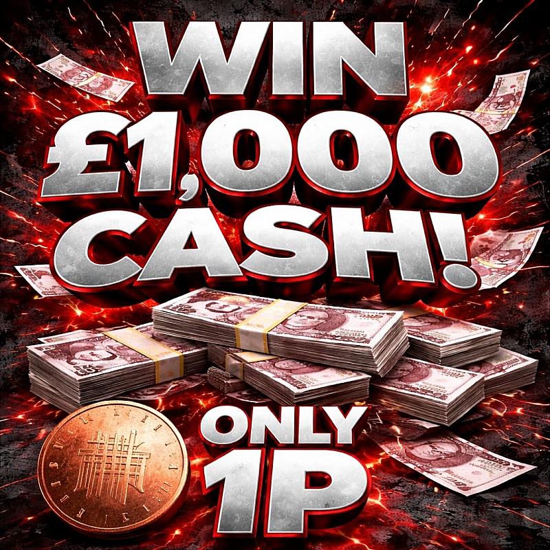 £1,000 CASH FOR 1P - AUTO DRAW!