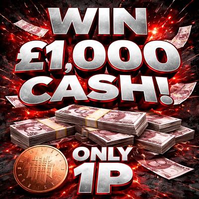 £1,000 CASH FOR 1P - AUTO DRAW!