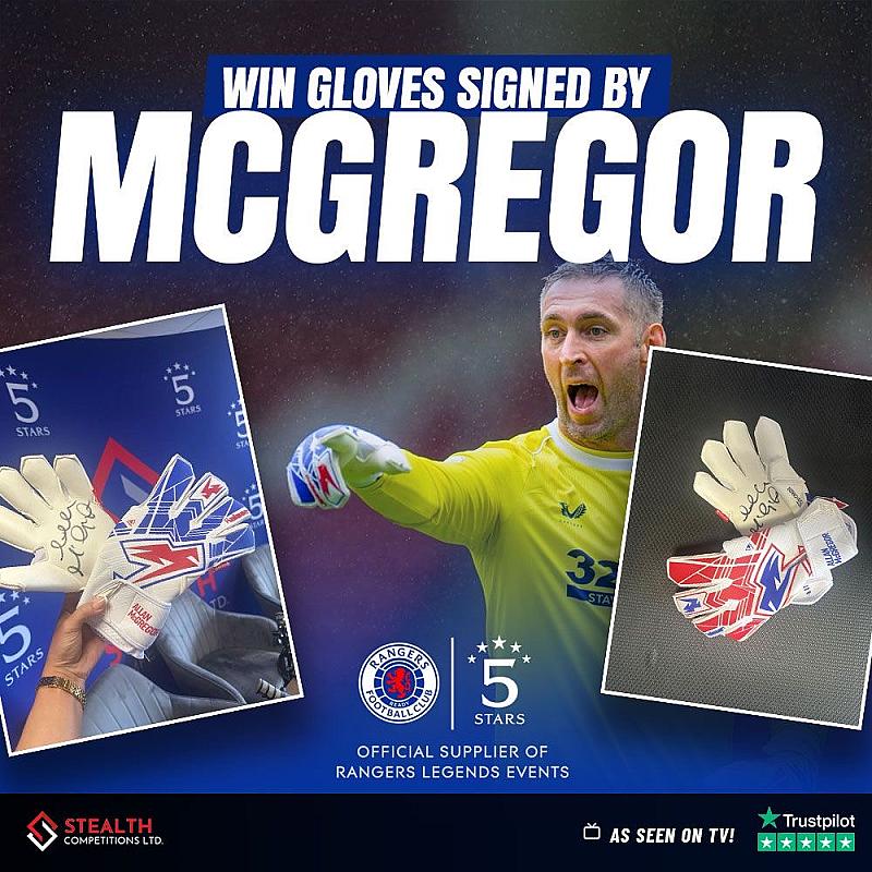 SIGNED ALAN MCGREGOR GLOVES! 