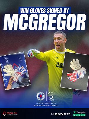 SIGNED ALAN MCGREGOR GLOVES! 