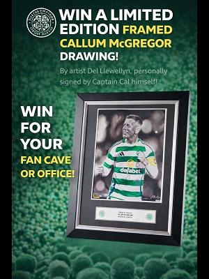 LIMITED EDITION SINGED & FRAMED CALLUM McGREGOR DRAWING!