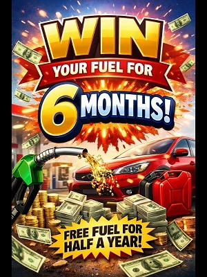 WIN YOUR FUEL FOR 6 MONTH!