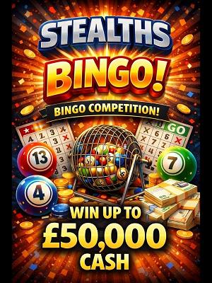 STEALTHS BINGO - WIN UP TO £50,000 INSTANTLY! 