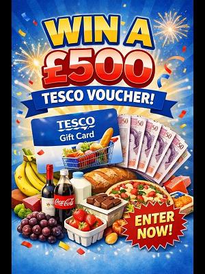 £500 TESCO VOUCHER - AUTO DRAW! 