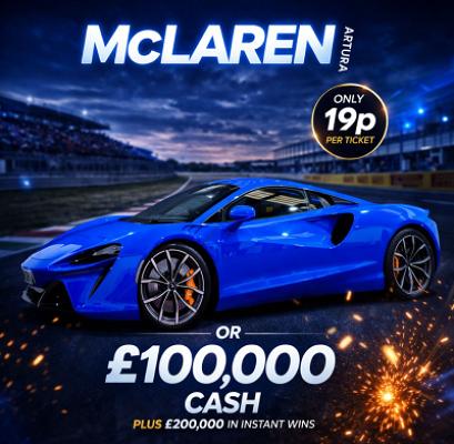 1 TICKET INTO THE MCLAREN DRAW!