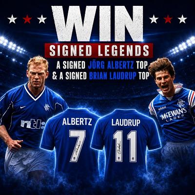 WIN A SIGNED JORG ALBERTZ & A SIGNED BRIAN LAUDRUP TOP!