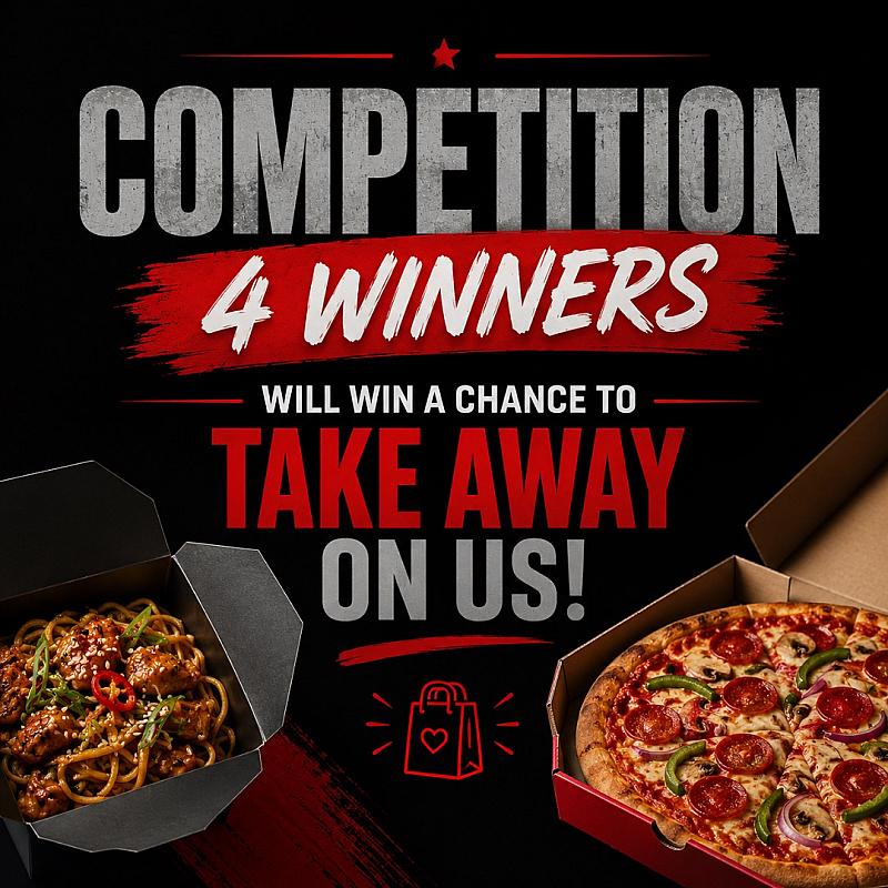 FREE TAKEAWAY ON US FOR 4!