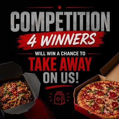 FREE TAKEAWAY ON US FOR 4!