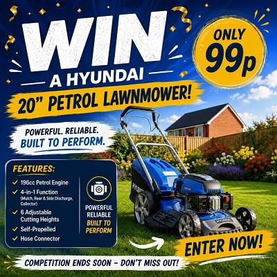 20 INCH HYUNDAI PETROL LAWNMOWER!