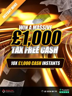 £1,000 CASH WITH 10 X £1,000 INSTANT WINS   