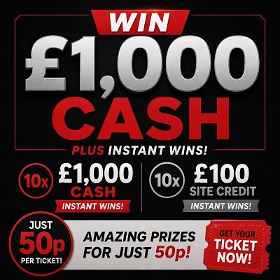 £1,000 CASH WITH 10 X £1,000 INSTANT WINS   
