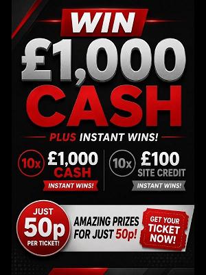 £1,000 CASH WITH 10 X £1,000 INSTANT WINS   