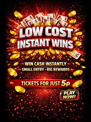 LOW COST INSTANT WINS - AUTO DRAW!