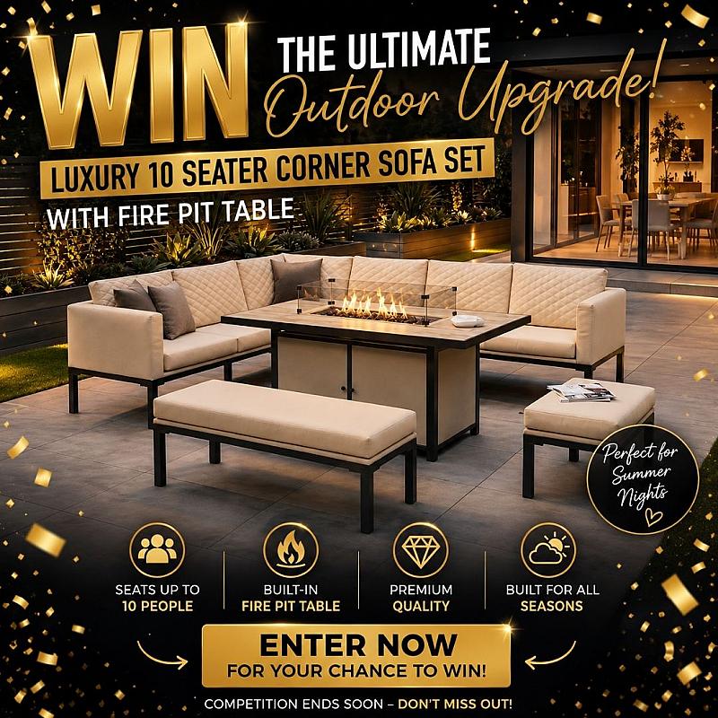 LUXURY 10 SEATER GARDEN CORNER SET!