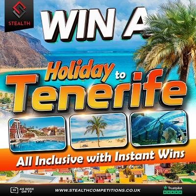 4 TICKETS INTO THE LOW ODDS TENERIFE HOLIDAY DRAW!