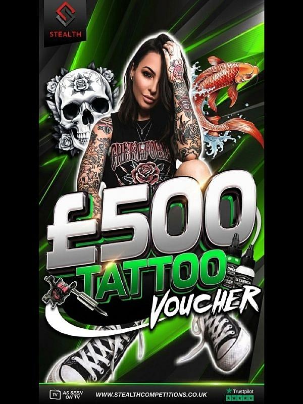 £500 TATTOO VOUCHER - AUTO DRAW!