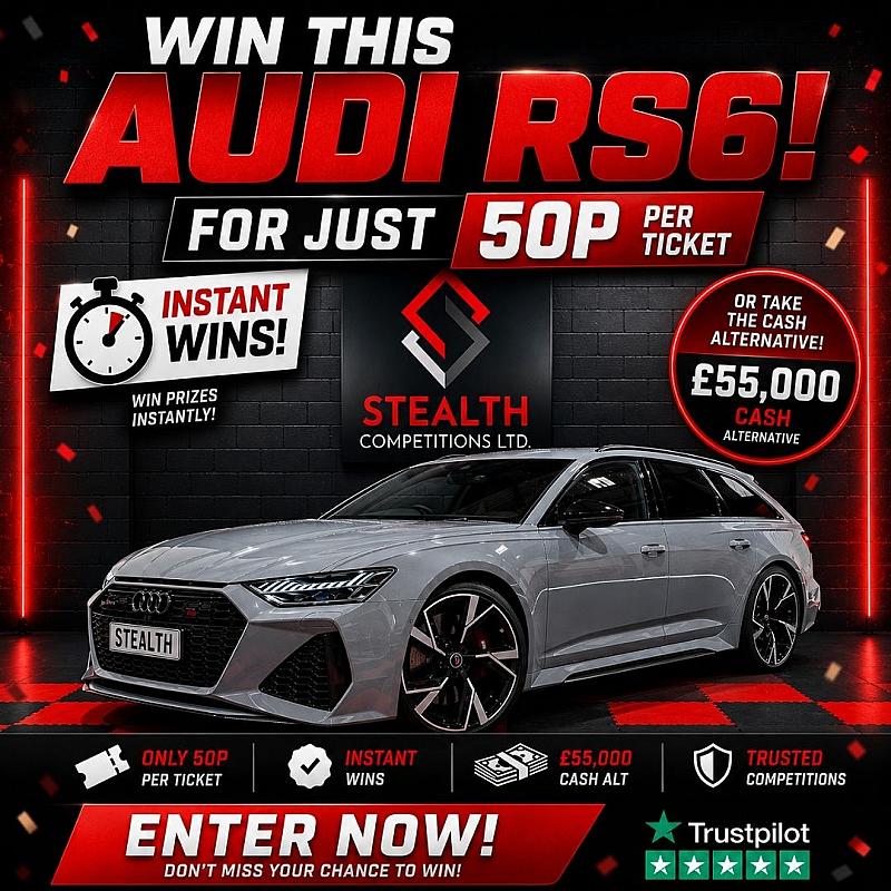 AUDI RS6 CARBON BLACK WITH INSTANT WINS!