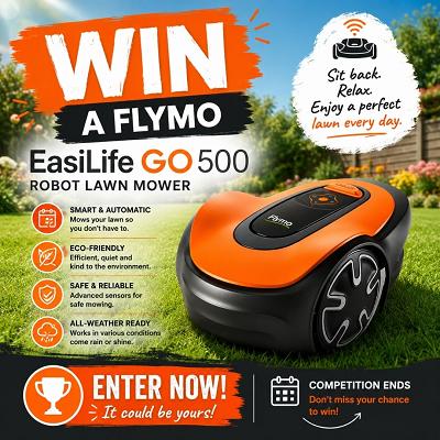 FLYMO EASILIFE GO 500 ROBOT LAWN MOWER!