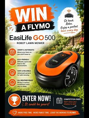 FLYMO EASILIFE GO 500 ROBOT LAWN MOWER!