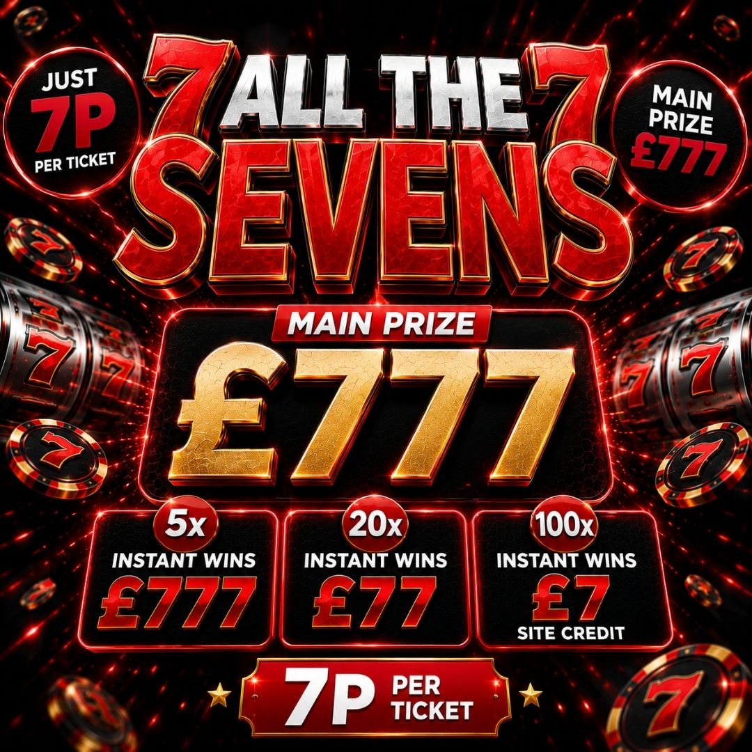 ALL THE 7'S - £777 JACKPOT - AUTO DRAW!      