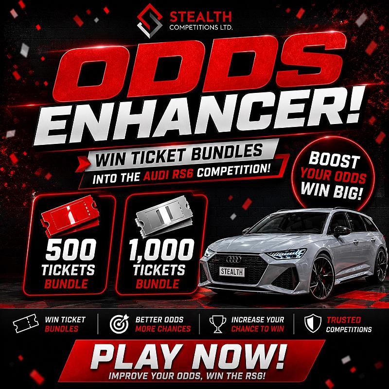 AUDI RS6 ODDS ENHANCER COMPETITION - AUTO DRAW       