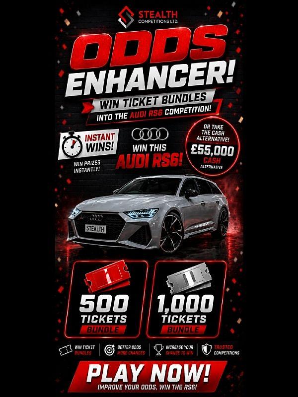 AUDI RS6 ODDS ENHANCER COMPETITION - AUTO DRAW       